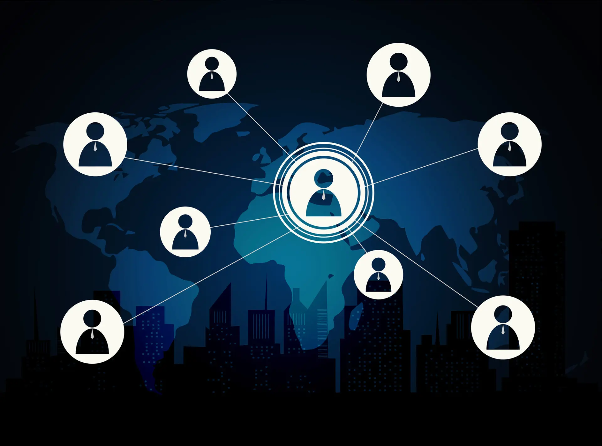 Modern social connection technologies background