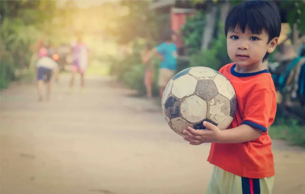 Boy with ball